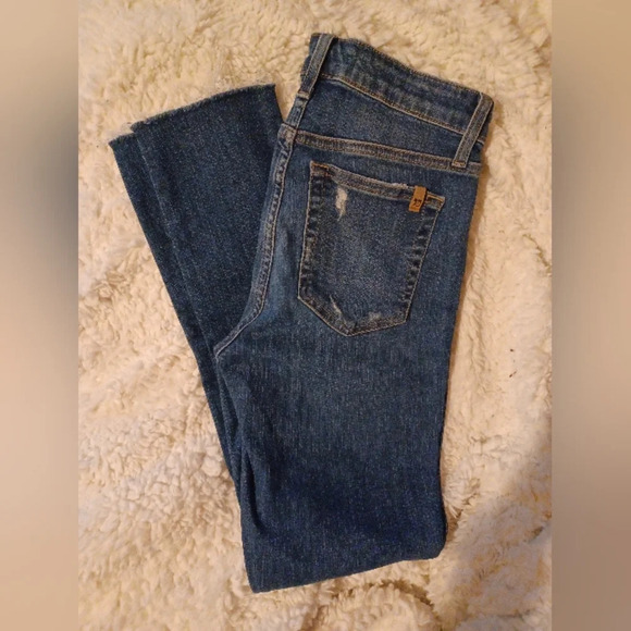 🍒 Joe's Jeans Distressed Franklin Skinny Blue Denim - Picture 1 of 7